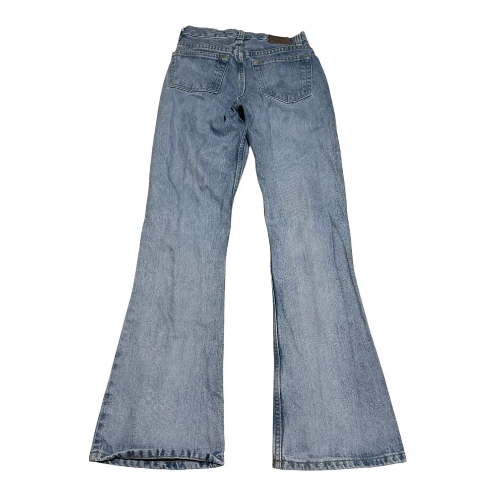 Vintage 2000s Gap Flared Cotton Blue Light Wash Jeans Youth 14 Slim (23.5x28.75)